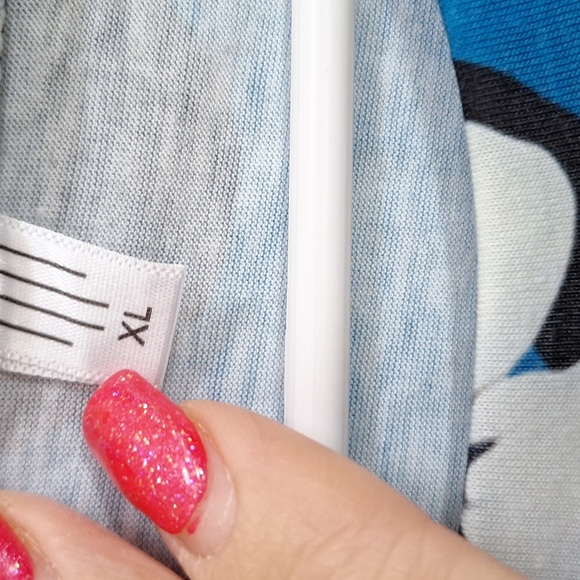 Blue Floral Leopard Print 3/4 Sleeve Tunic. Size XL NWOT - Picture 6 of 6